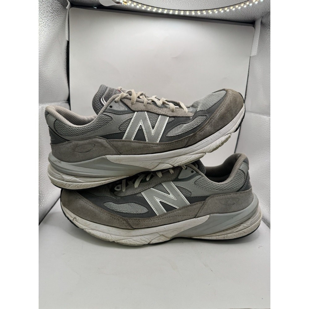 Mens New Balance 990V6 Athletic Made in USA Comfort Gray Sneakers Sz 12 No Box